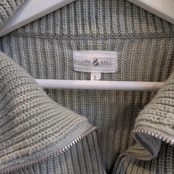 Lou & Grey Ribbed Knit 1/2 Zip Sweater - Picture 4 of 6